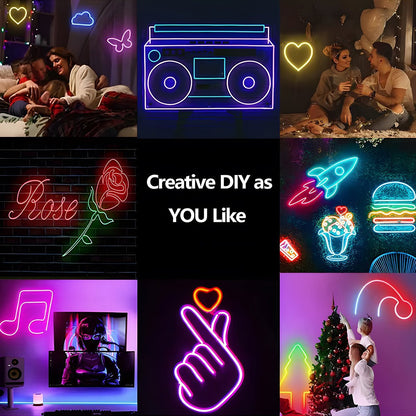 Waterproof DIY RGB Smart Atmosphere Neon LED Strip Light