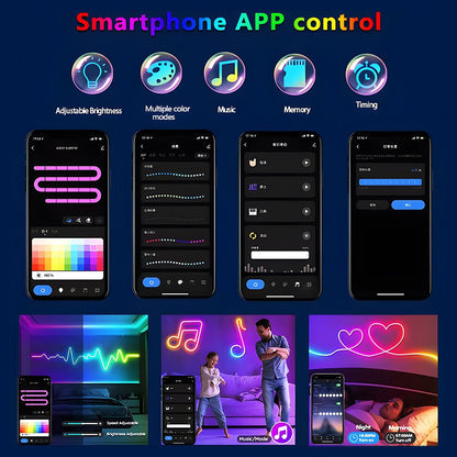 Waterproof DIY RGB Smart Atmosphere Neon LED Strip Light