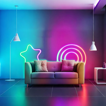 DIY RGB Recessed Atmosphere Streamer Flexible LED Neon Light Strip - Flare Shack