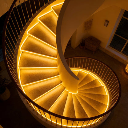 DIY Waterproof Recessed Flexible LED Strip Stair Lights Outdoor Linear Light DC24V - Flare Shack