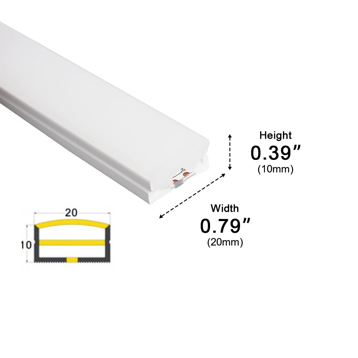 DIY Waterproof Recessed Silicone 24V Modern Flexible LED Strip Lights Linear Light 197''