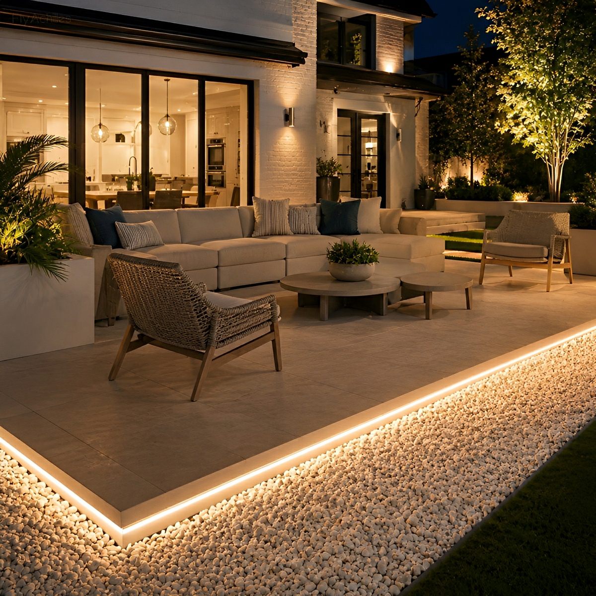 DIY Waterproof Recessed Silicone 24V Modern Flexible LED Strip Lights Linear Light 197'' - Flare Shack
