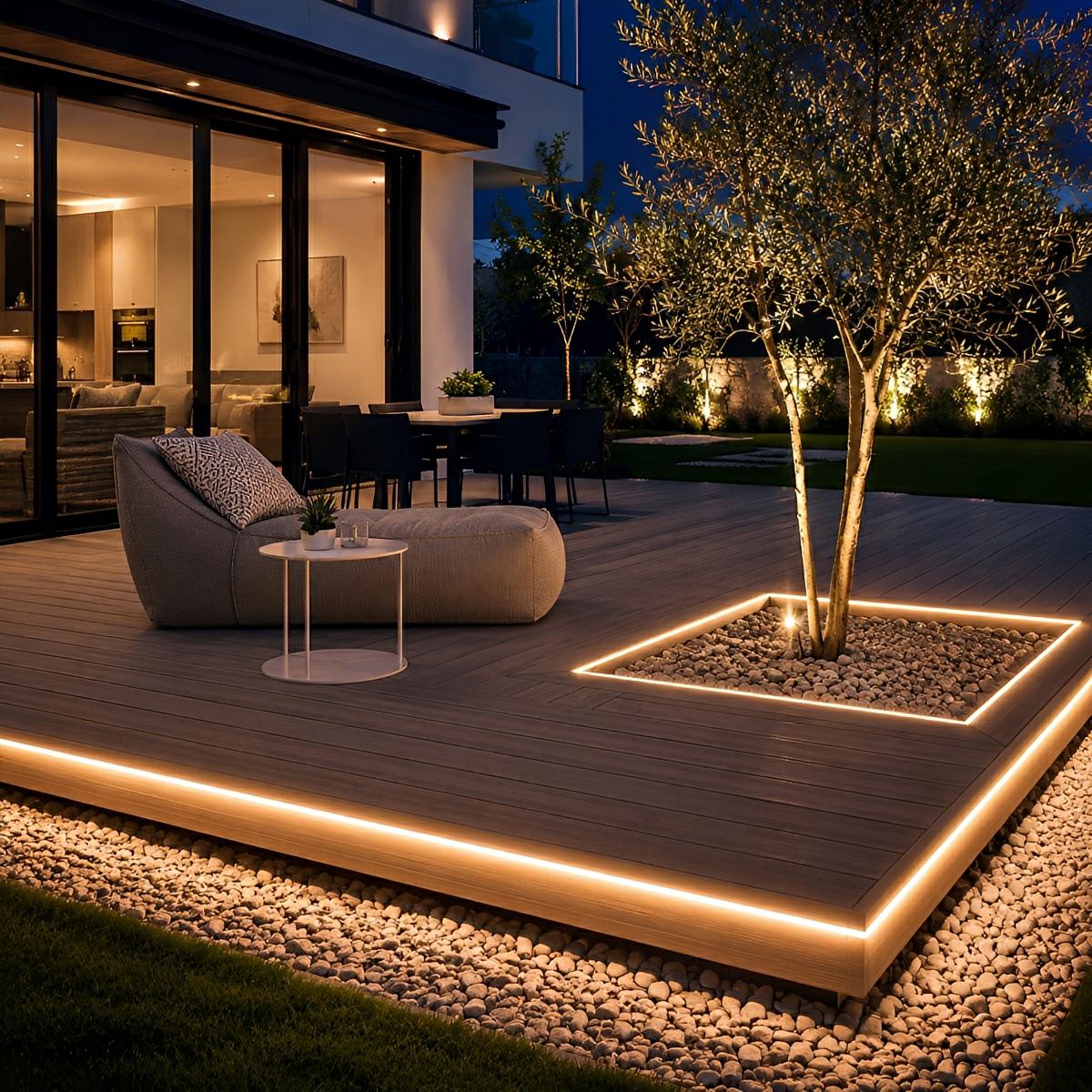 DIY Waterproof Recessed Silicone 24V Modern Flexible LED Strip Lights Linear Light 197'' - Flare Shack