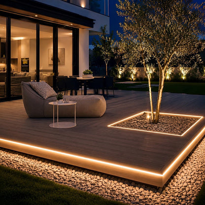 DIY Waterproof Recessed Silicone 24V Modern Flexible LED Strip Lights Linear Light 197'' - Flare Shack