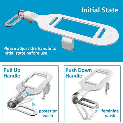 Ultra-Thin Bidet Attachment for Toilet
