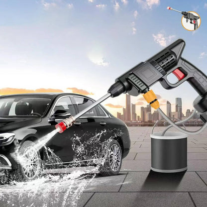 Cordless Portable High Pressure Spray Water Gun Set | Ideal for Cleaning Cars, Patios & Garden Furniture