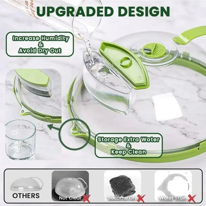 Microwave Food Cover with Water Steamer