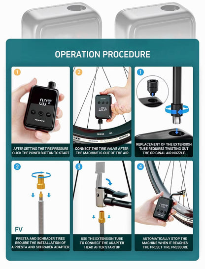 Electric Mini Bike Pump