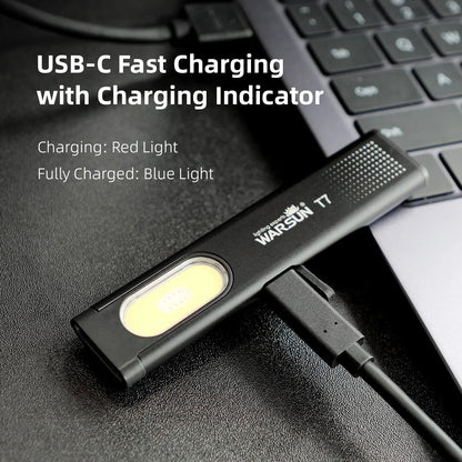 LED Keychain Flashlight with Magnet