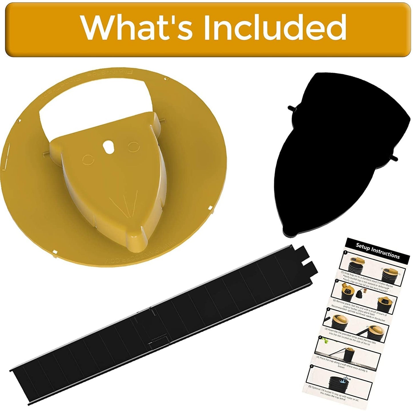 Mouse Trap Bucket Lid Non Toxic Sanitary Fall 2025 Safe