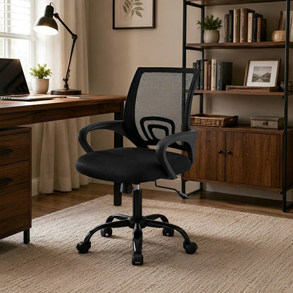 Ergonomic Mid-Back Chair – Lumbar Support & Rocking - Flare Shack