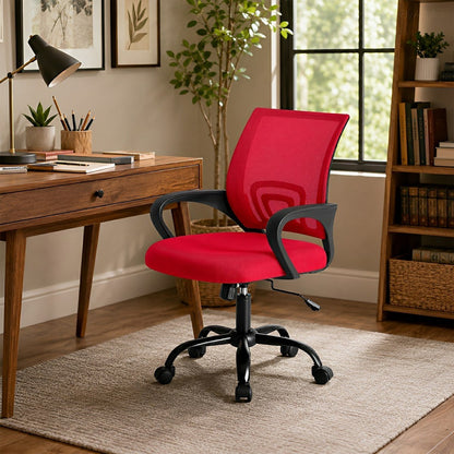 Ergonomic Mid-Back Chair – Lumbar Support & Rocking