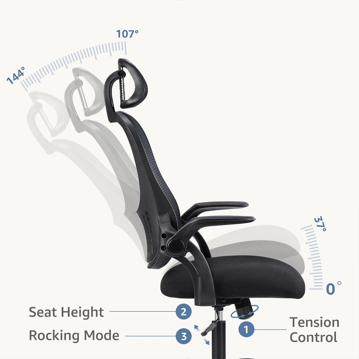 Ergonomic Swivel Mesh Office Computer Desk Chair