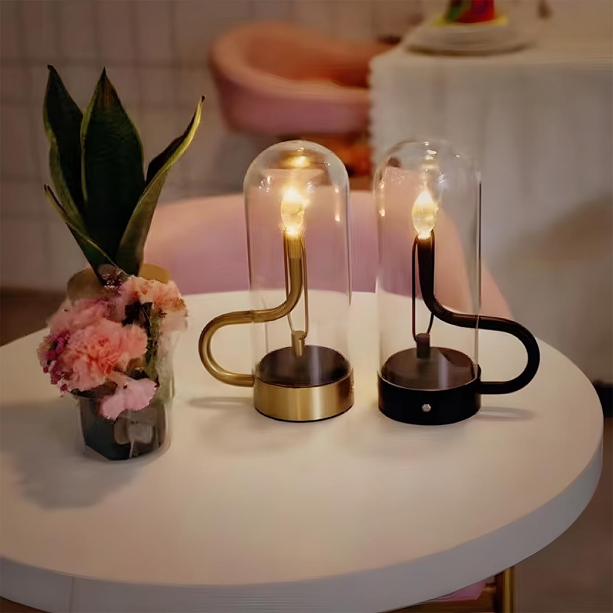 Flame Water Drop Table Lamp with USB Rechargeable - Flare Shack