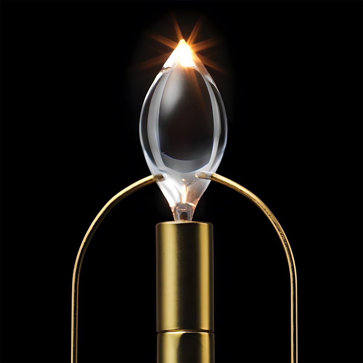 Flame Water Drop Table Lamp with USB Rechargeable