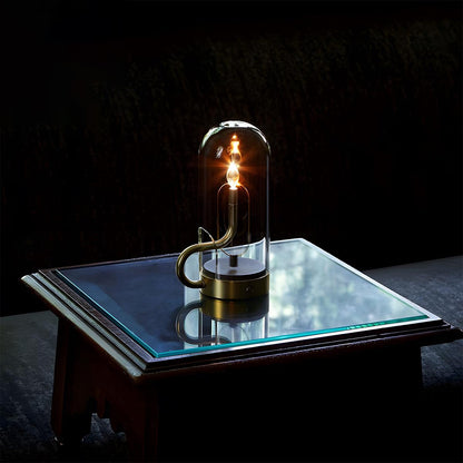 Flame Water Drop Table Lamp with USB Rechargeable