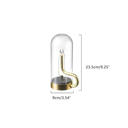 Flame Water Drop Table Lamp with USB Rechargeable