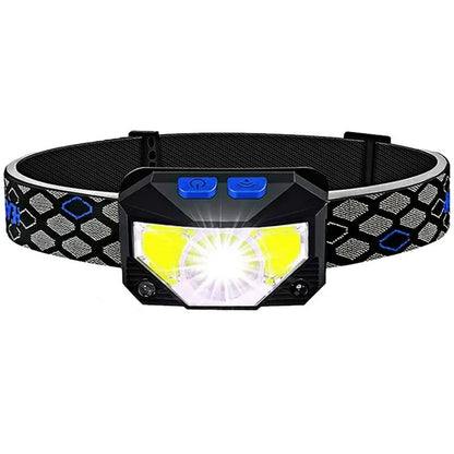 Tactical Head Flashlight Recharge Waterproof Motion Sensor