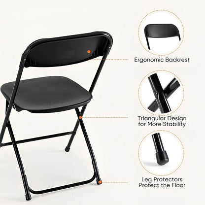 Folding Chair with Cushion – 330 lbs, Lightweight