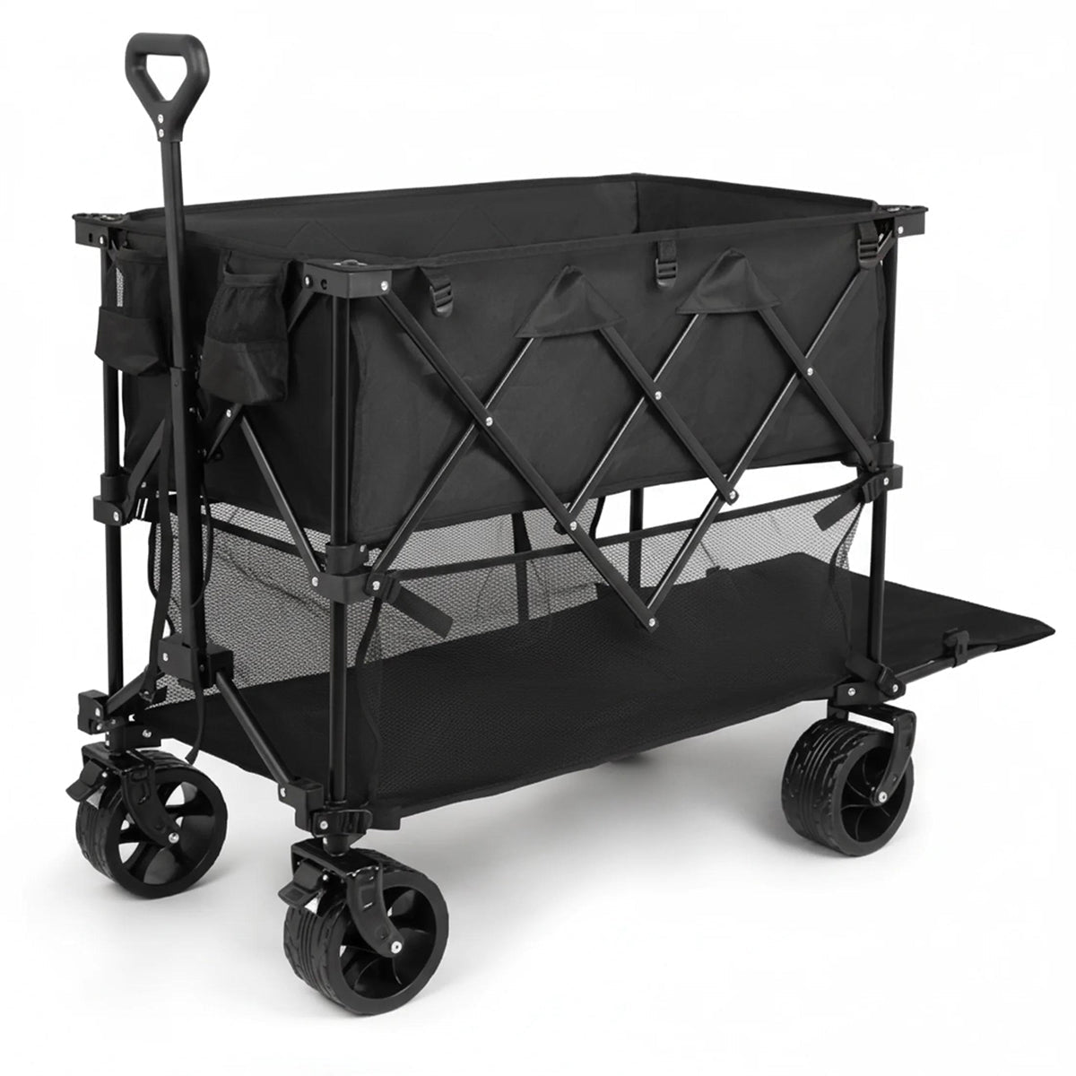 Folding Double-Decker Truck with Brakes Wagon Cart 320L
