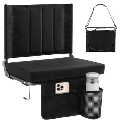 Folding Stadium Seat – Thick Cushion, 350 lbs, Non-Slip