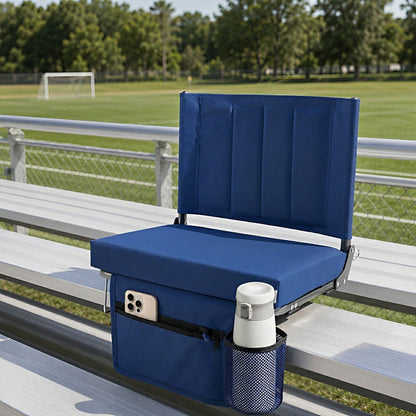 Folding Stadium Seat – Thick Cushion, 350 lbs, Non-Slip