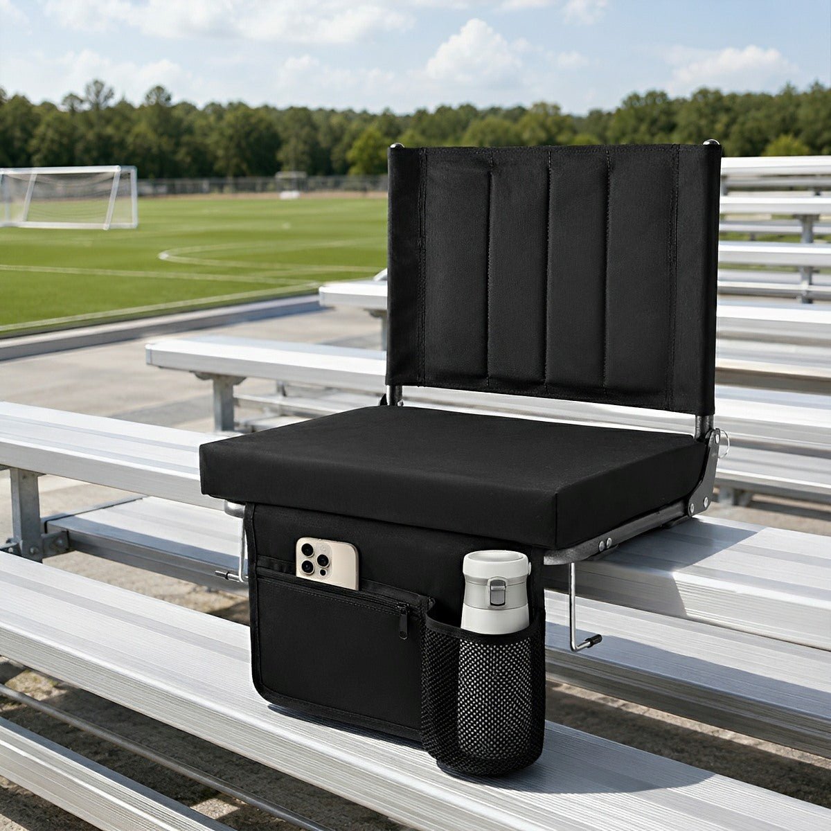 Folding Stadium Seat – Thick Cushion, 350 lbs, Non-Slip - Flare Shack