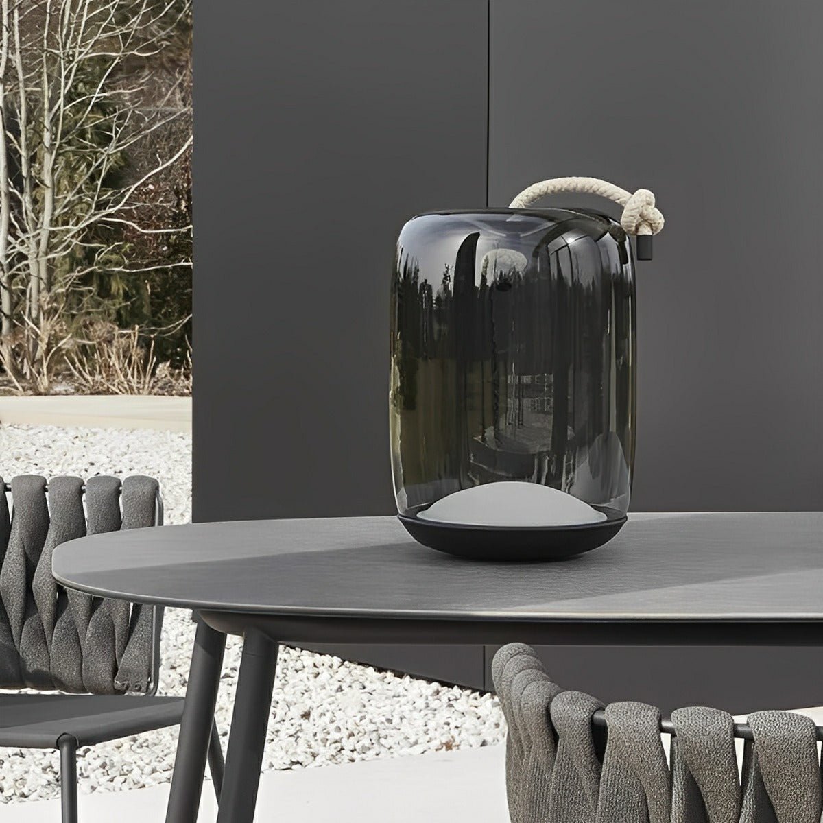 Glass Cylinder Waterproof LED Outdoor Portable Lantern Floor Lamp - Flare Shack