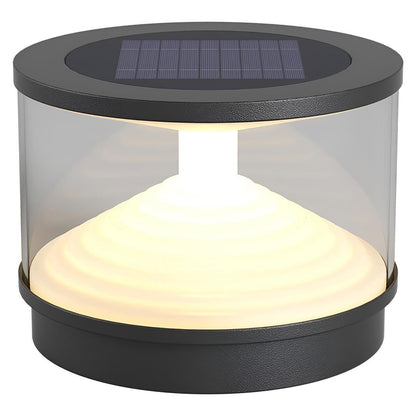 Gray Waterproof Hourglass Outdoor Post Lights