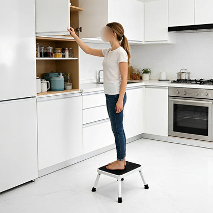Heavy Duty Folding Step Stool – 330 lbs, Non-Slip, Safety Lock