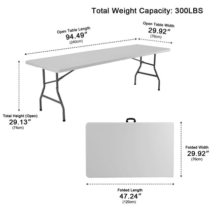 Heavy Duty Folding Table with Handle – For Camping