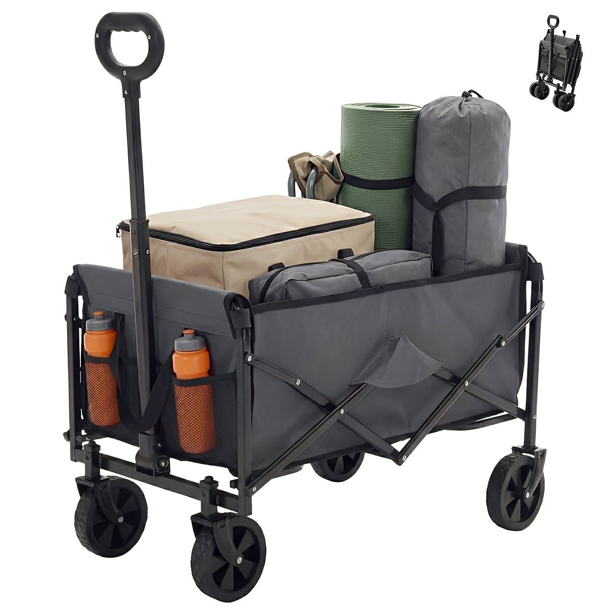 Heavy Duty Folding Utility Wagon Cart Outdoor Trolley