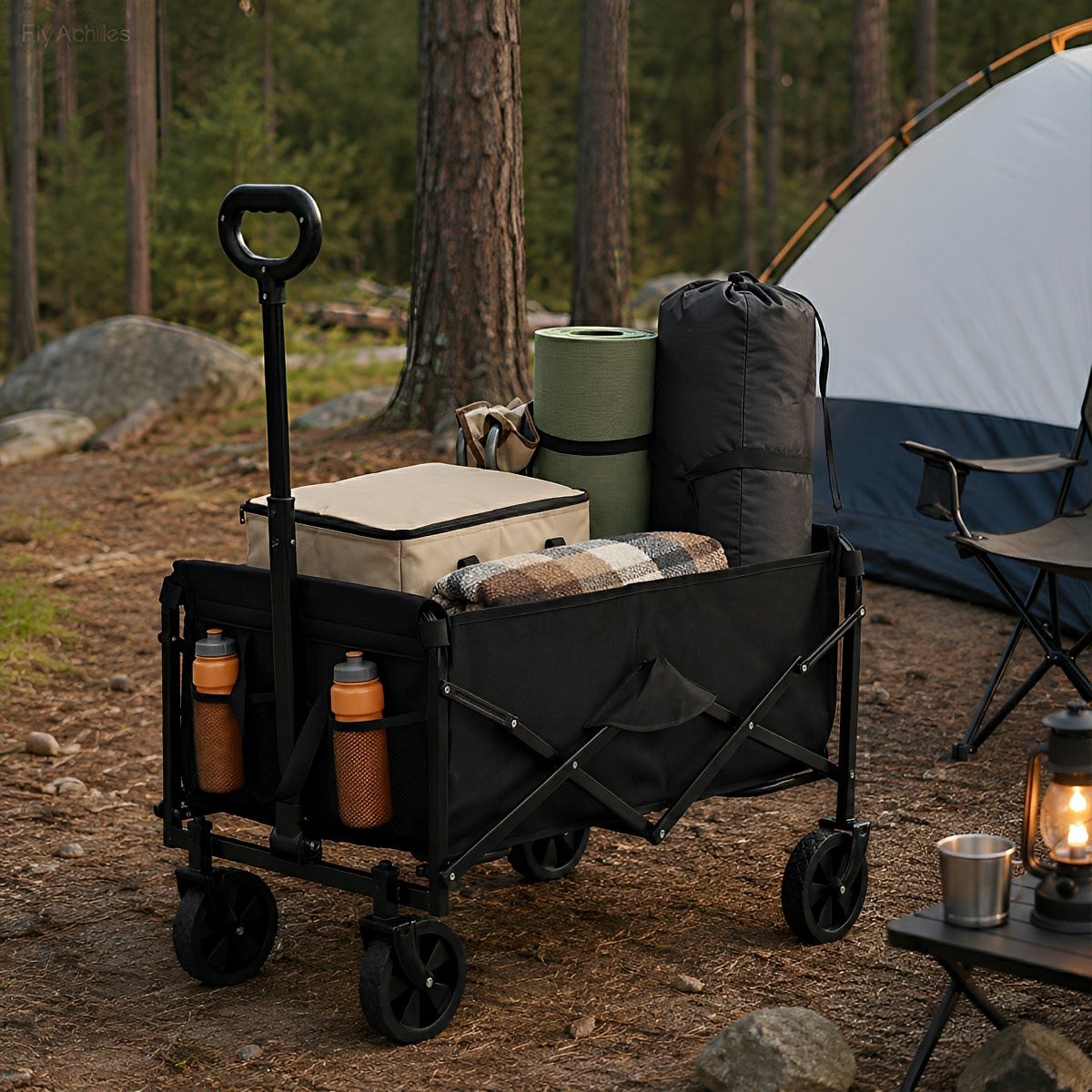 Heavy Duty Folding Utility Wagon Cart Outdoor Trolley
