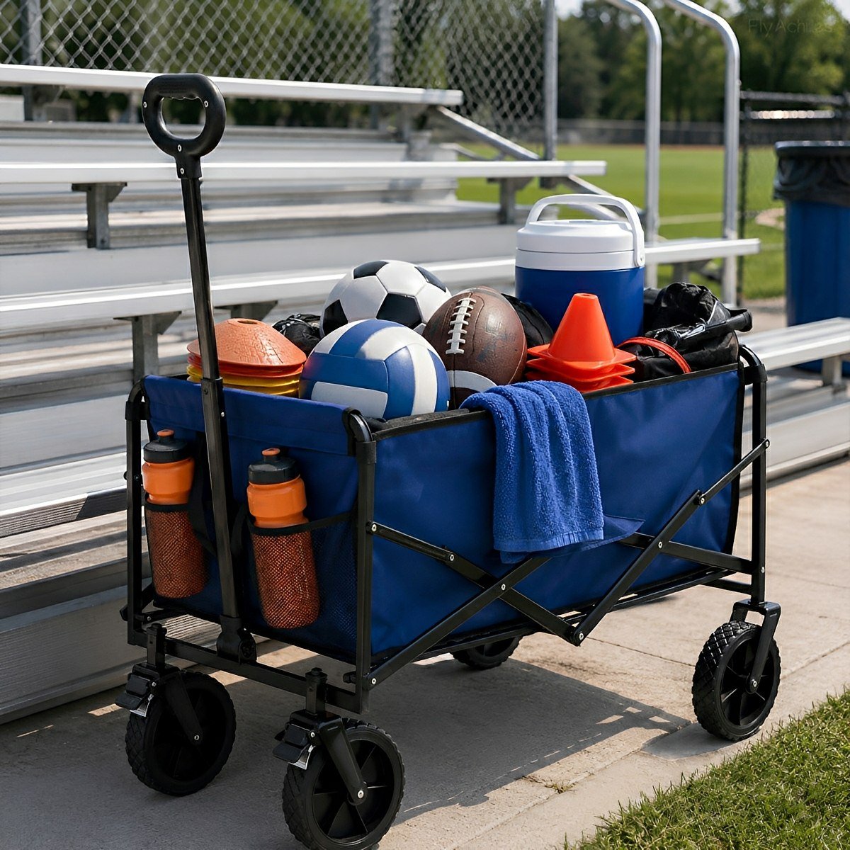 Heavy Duty Folding Utility Wagon Cart Outdoor Trolley