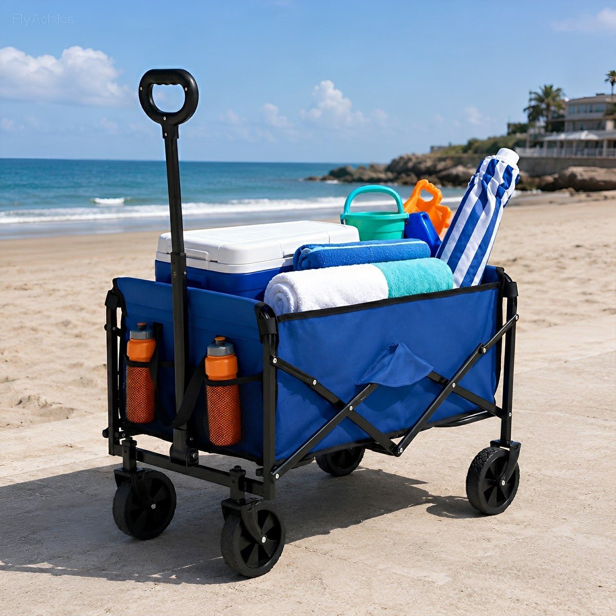 Heavy Duty Folding Utility Wagon Cart Outdoor Trolley