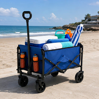 Heavy Duty Folding Utility Wagon Cart Outdoor Trolley