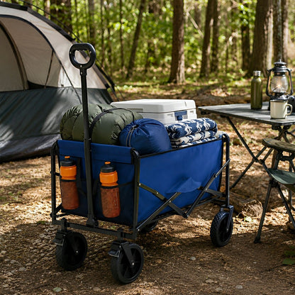 Heavy Duty Folding Utility Wagon Cart Outdoor Trolley