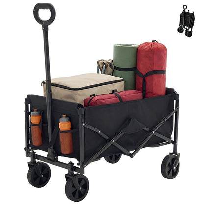 Heavy Duty Folding Utility Wagon Cart Outdoor Trolley