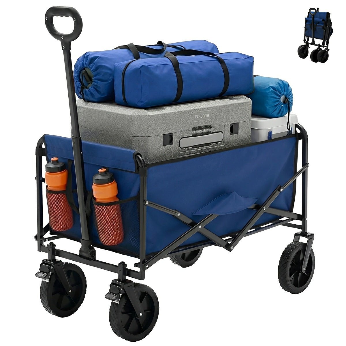 Heavy Duty Folding Utility Wagon Cart Outdoor Trolley