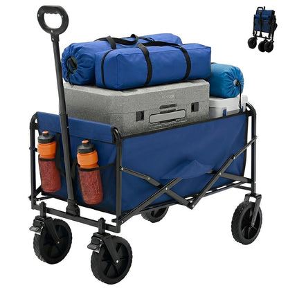 Heavy Duty Folding Utility Wagon Cart Outdoor Trolley