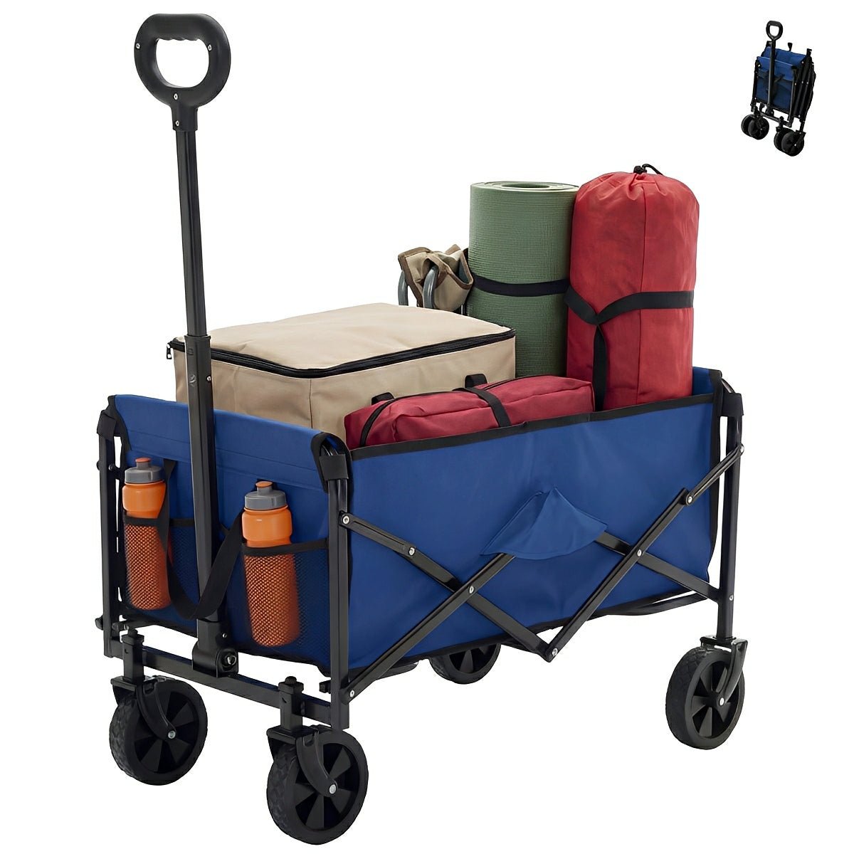Heavy Duty Folding Utility Wagon Cart Outdoor Trolley