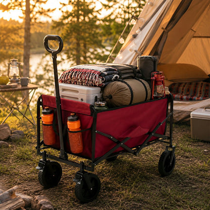 Heavy Duty Folding Utility Wagon Cart Outdoor Trolley