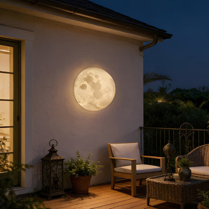 Hemisphere Moon Waterproof Outdoor Porch LED Exterior Wall Lights - Flare Shack
