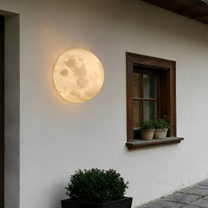 Hemisphere Moon Waterproof Outdoor Porch LED Exterior Wall Lights - Flare Shack