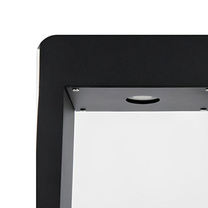 Hollow Square Waterproof LED Black Modern Outdoor Lawn Light Post Lights