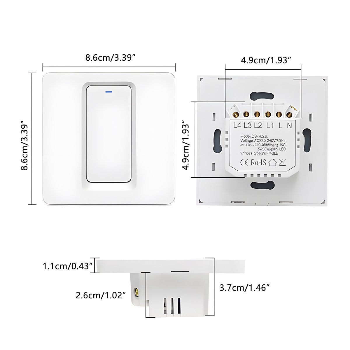 Homekit Home Smart Switch Light Control For Apple Homekit, CozyLife Smart