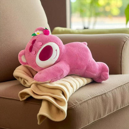 Lotso Plush Strawberry Bear Pillow - 90cm Stuffed Toy, A Sweet Valentine's Day Gift & Festivals