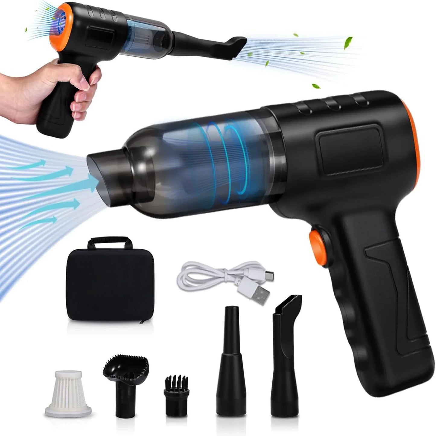 Cordless Car Vacuum Cleaner Handheld Compact Strong Suction
