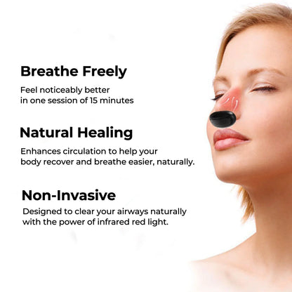 Red Light Nasal Therapy Device Clear Breathing Aid