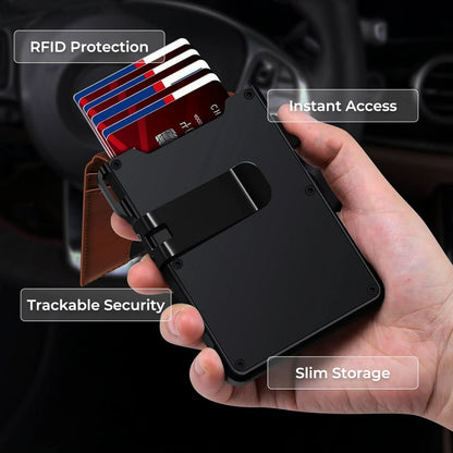 AirTag Wallet Leather Slim RFID Blocking Wallet 2025